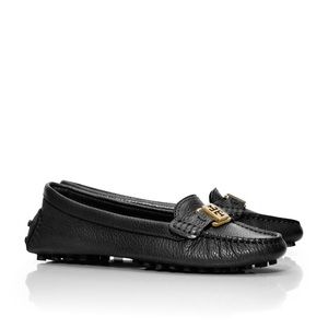 Tory Burch Black Leather Loafers